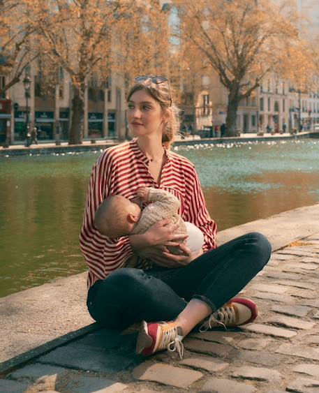 Blouse de grossesse et allaitement madeleine Bleuet+Cuivre 9 - vertbaudet enfant 