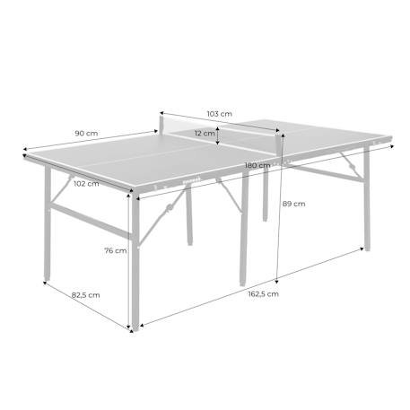 Table de ping pong d'intérieur médium avec 2 raquettes et 3 balles Bleu+Noir 4 - vertbaudet enfant 