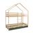 Lit enfant superposé cabane 90 x 190 cm pin naturel avec sommier et lit tiroir - roya Blanc+Vert 8 - vertbaudet enfant 
