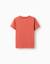 T-shirt en coton avec imprimé work of art Orange+Vert foncé 2 - vertbaudet enfant 