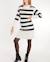 Robe pull de grossesse et d'allaitement normandie Ivoire+Noir / blanc 7 - vertbaudet enfant 