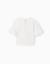 T-shirt en coton à volants et nœud brodé Blanc 2 - vertbaudet enfant 