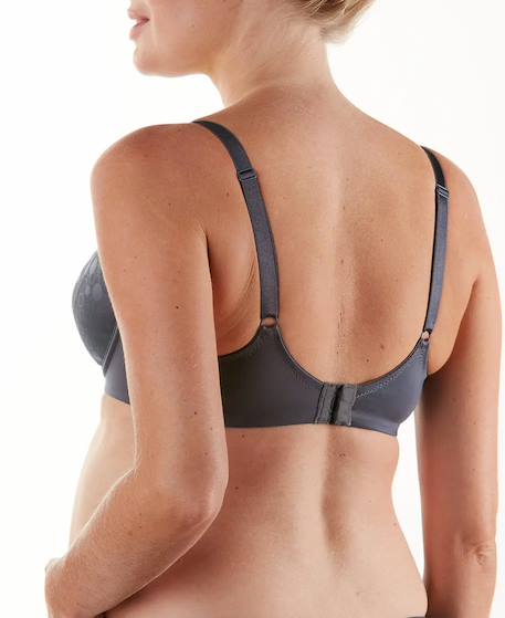 Soutien-gorge de grossesse et d'allaitement gloss Ardoise+Noir 2 - vertbaudet enfant 