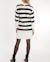 Robe pull de grossesse et d'allaitement normandie Ivoire+Noir / blanc 11 - vertbaudet enfant 