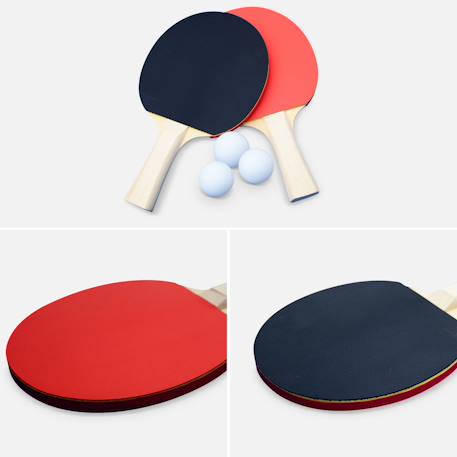 Table de ping pong indoor, avec 4 raquettes et 6 balles, pour utilisation intérieure, sport tennis de table Bleu 6 - vertbaudet enfant 