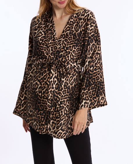 Kimono de grossesse et allaitement roxane Leopard 1 - vertbaudet enfant 