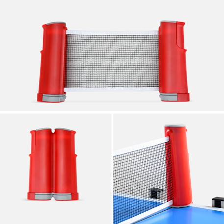 Table de ping pong indoor, avec 2 raquettes et 3 balles, utilisation intérieure Bleu+Gris 5 - vertbaudet enfant 