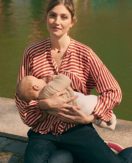 Blouse de grossesse et allaitement madeleine Bleuet+Cuivre 8 - vertbaudet enfant 