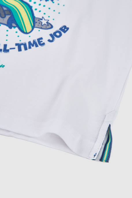 T-shirt en coton pour enfant  imprimé Blanc 3 - vertbaudet enfant 