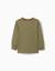 T-shirt en coton à manches longues et broderie cactus garden Vert foncé 2 - vertbaudet enfant 