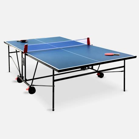 Table de ping pong indoor, avec 4 raquettes et 6 balles, pour utilisation intérieure, sport tennis de table Bleu 2 - vertbaudet enfant 