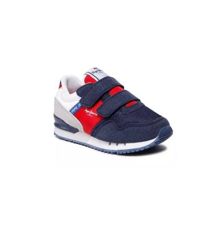 Baskets synthétique london one bk Navy red 2 - vertbaudet enfant 