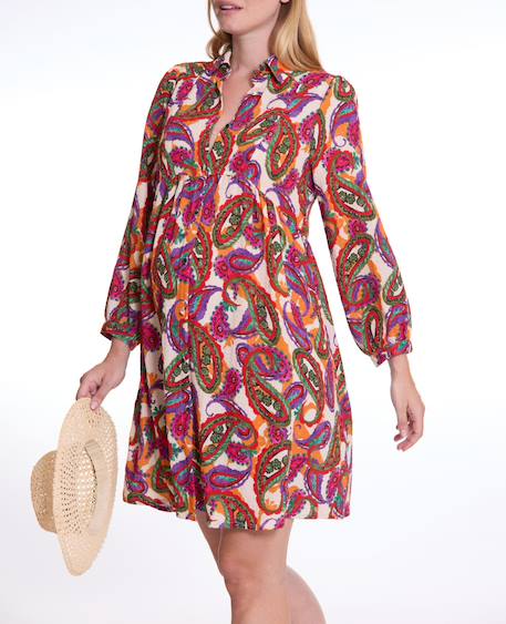 Robe chemisier de grossesse et d'allaitement soledad Multico 6 - vertbaudet enfant 