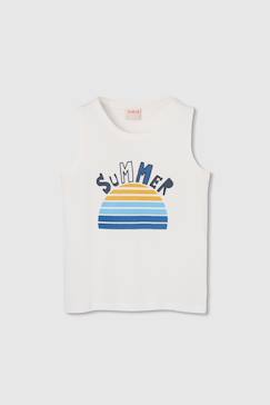 Garçon-T-shirt, polo, sous-pull-Débardeur garçon coton