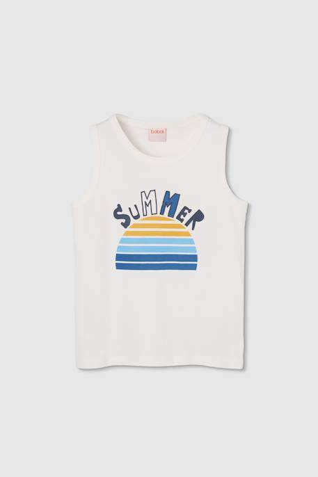 Débardeur garçon coton Blanc 1 - vertbaudet enfant 