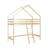 Lit enfant mezzanine cabane 90 x 190 cm pin naturel sommier à lattes inclus - roya Naturel 1 - vertbaudet enfant 