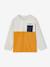 Tee-shirt garçon colorblock bleu+ocre+VERT 6 - vertbaudet enfant 
