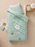 Parure housse de couette enfant et taie d'oreiller MARGUERITE bleu imprimé 2 - vertbaudet enfant 