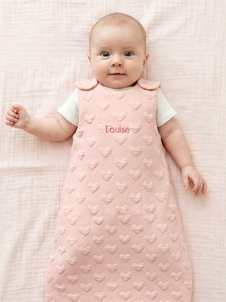 Gigoteuse MOTIF JACQUARD personnalisable beige+rose pâle 9 - vertbaudet enfant 