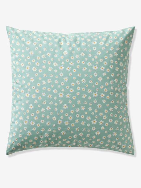 Parure housse de couette enfant et taie d'oreiller MARGUERITE bleu imprimé 5 - vertbaudet enfant 