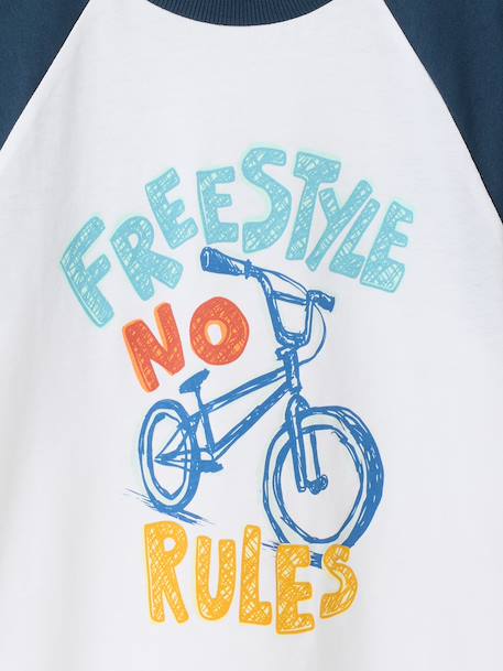 T-shirt manches courtes garçon bleu océan+vert émeraude 4 - vertbaudet enfant 