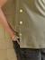 T-shirt grossesse sans manches coton bio beige+kaki 10 - vertbaudet enfant 
