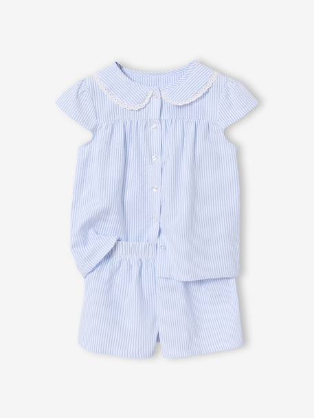 Fille-Pyjashort manches courtes à personnaliser