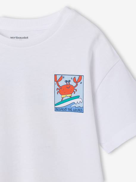 T-shirt garçon motifs devant et dos anthracite+blanc+bleu ciel+bleu océan 11 - vertbaudet enfant 