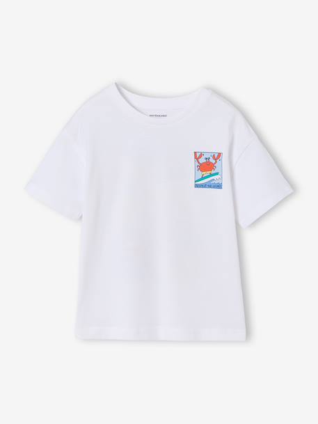 T-shirt garçon motifs devant et dos anthracite+blanc+bleu ciel+bleu océan 13 - vertbaudet enfant 