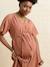 Robe grossesse allaitement fluide terracotta 7 - vertbaudet enfant 