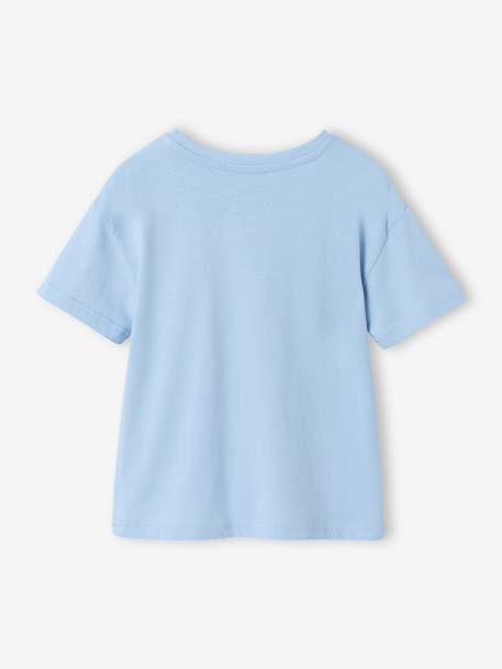 T-shirt manches courtes garçon bleu ciel+noix de pécan 2 - vertbaudet enfant 