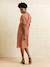 Robe grossesse allaitement fluide terracotta 3 - vertbaudet enfant 