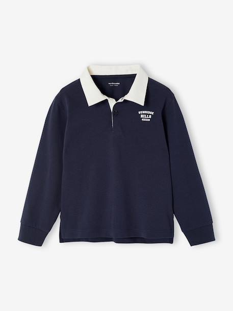 Polo rayé garçon gris chiné+marine+vert+vert d'eau 5 - vertbaudet enfant 