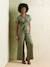 Combinaison large manches courtes grossesse et allaitement en lyocell olive+stone 2 - vertbaudet enfant 