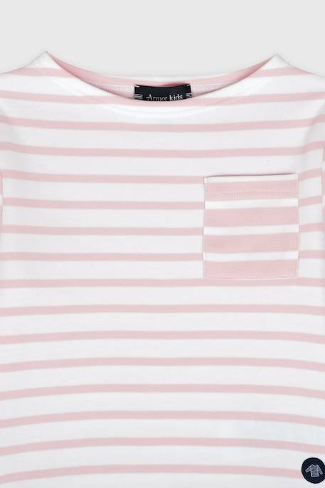 Marinière avec poche en coton épais enfant Blue saphir/blanc+Fairytale / blanc 5 - vertbaudet enfant 