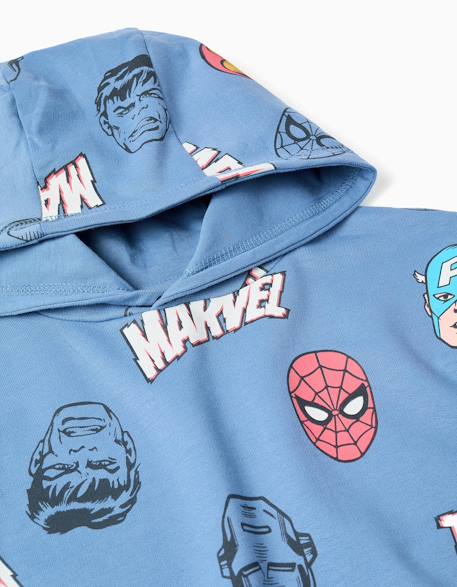 Sweat à capuche avec motif super-héros marvel Bleu 3 - vertbaudet enfant 