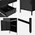 Bureau enfant acier laminé 1 tiroir Bleu+Noir 12 - vertbaudet enfant 