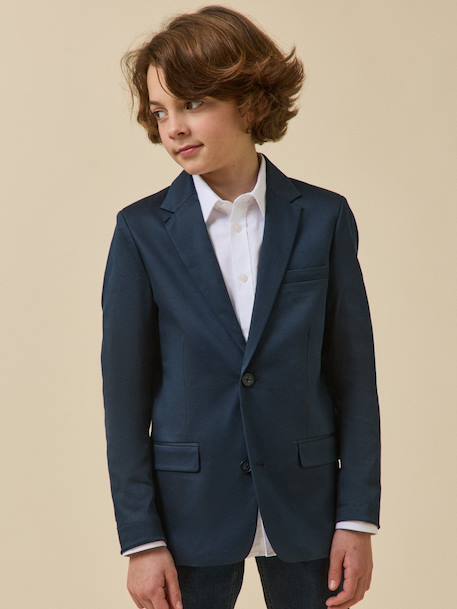 Veste de costume garçon - collection fêtes et mariages Bleu fonce uni 6 - vertbaudet enfant 