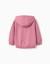 Sweat en coton peigné à capuche et imprimé hello kitty Rose foncé 2 - vertbaudet enfant 
