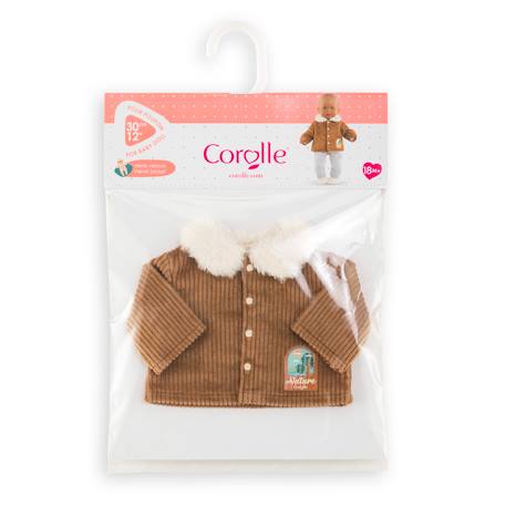 Veste velours 'petit explorateur' pour poupon 30 cm Ecru 2 - vertbaudet enfant 