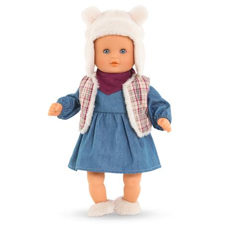 Ensemble hiver 'petit explorateur' pour poupon 30 cm Ecru 3 - vertbaudet enfant 