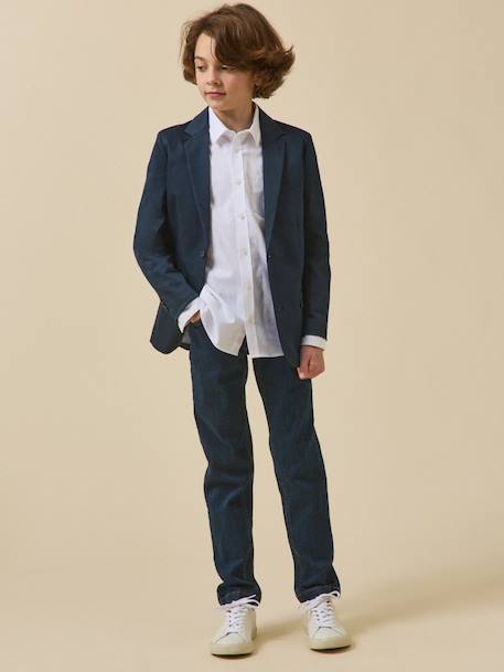 Veste de costume garçon - collection fêtes et mariages Bleu fonce uni 5 - vertbaudet enfant 