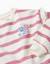 Sweat en coton peigné à rayures et imprimé stitch Rose foncé 3 - vertbaudet enfant 