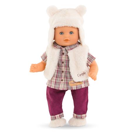 Ensemble hiver 'petit explorateur' pour poupon 30 cm Ecru 4 - vertbaudet enfant 