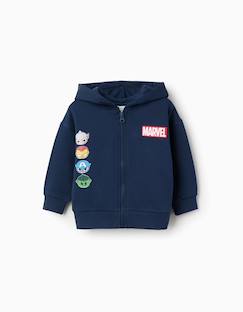 -Sweat zippé en coton peigné à imprimé super friends