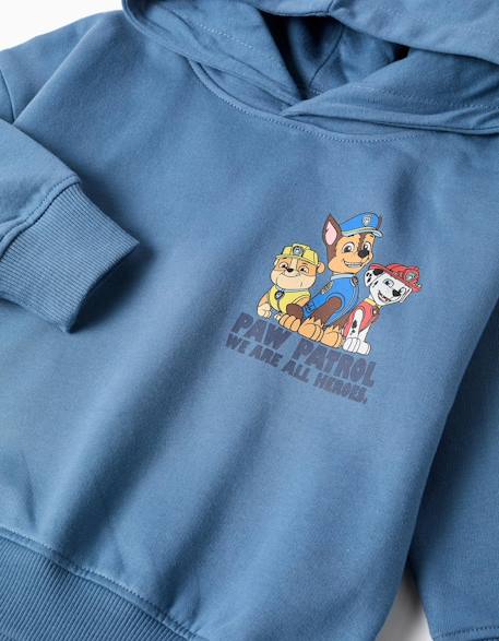 Sweat en coton peigné avec imprimé paw patrol Bleu 2 - vertbaudet enfant 