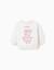 Sweat en coton peigné à imprimé peppa pig Blanc 1 - vertbaudet enfant 