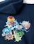 Sweat zippé en coton peigné à imprimé super friends Bleu foncé 4 - vertbaudet enfant 