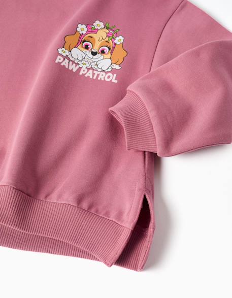 Sweat en coton peigné à imprimé stella Rose foncé 3 - vertbaudet enfant 
