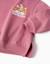 Sweat en coton peigné à imprimé stella Rose foncé 3 - vertbaudet enfant 